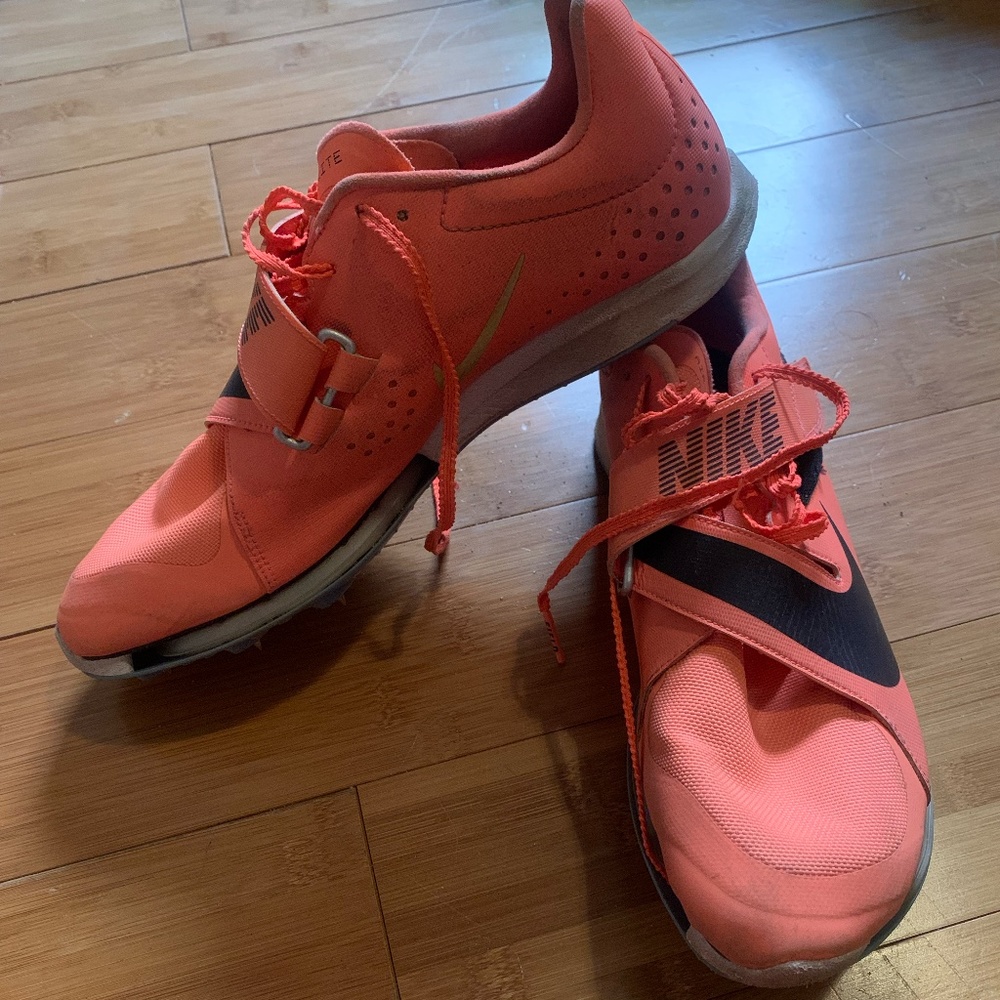 Nike long jump spikes Air zoom LJ Elite Pink and Black M9.5